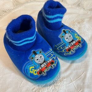 Vintage Toddler Thomas the Train Tank Engine Slippers Size 5-6